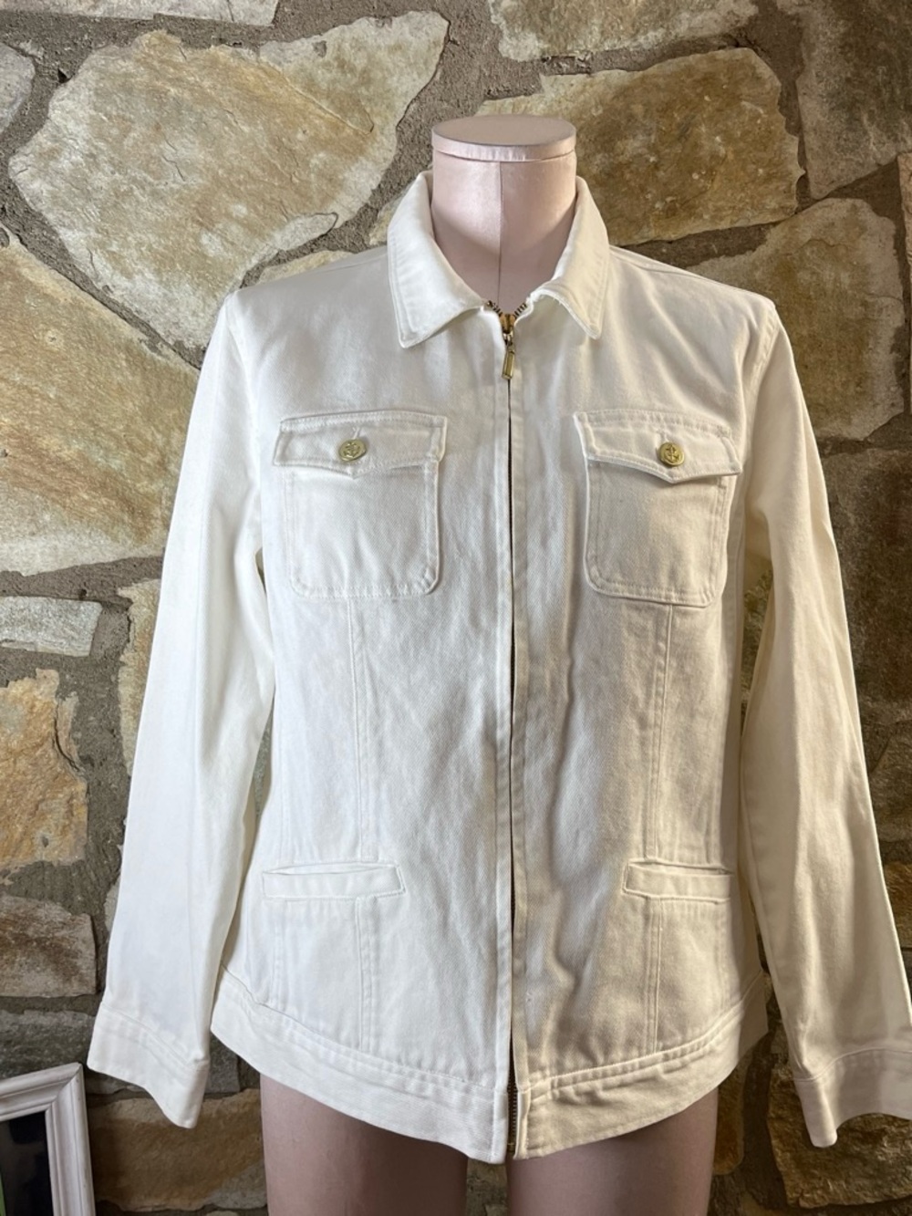 Kate Hill White Denim Jacket